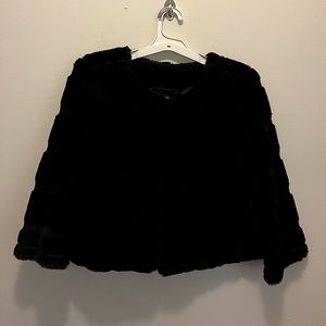Furry black jacket